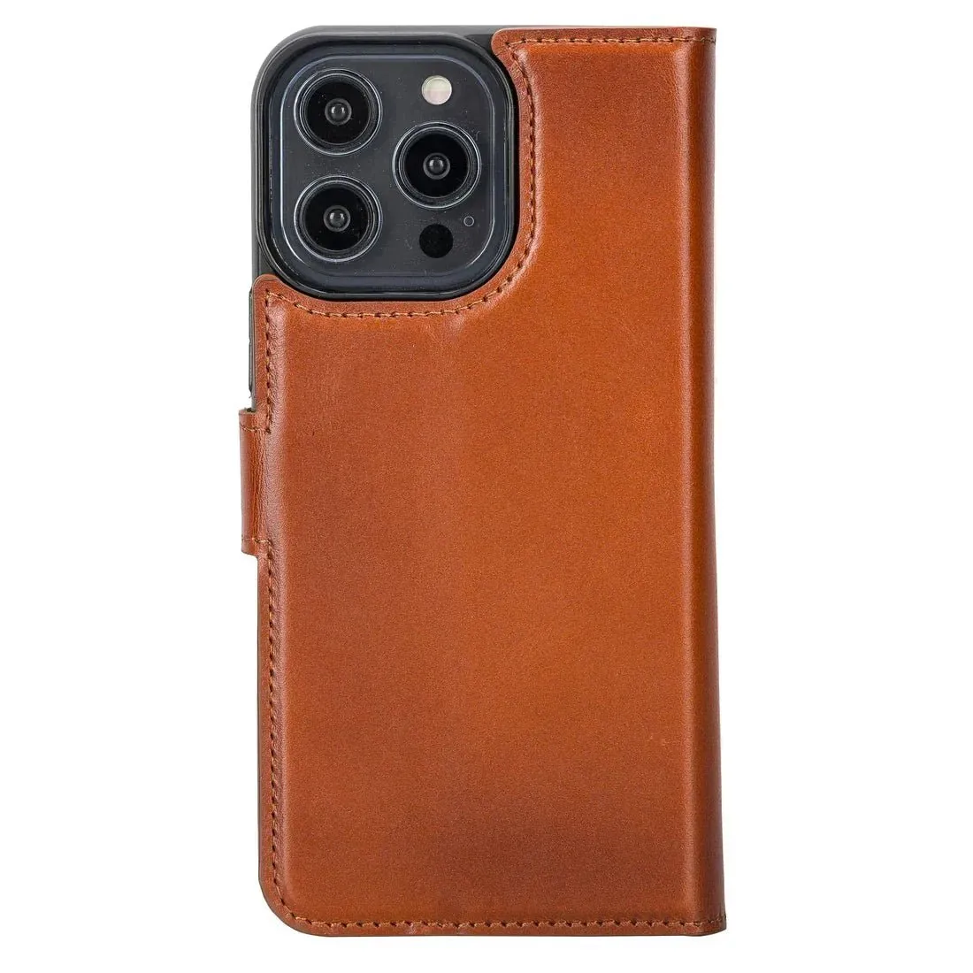 Carter iPhone 16 Pro Max Wallet Case, Burnished Tan