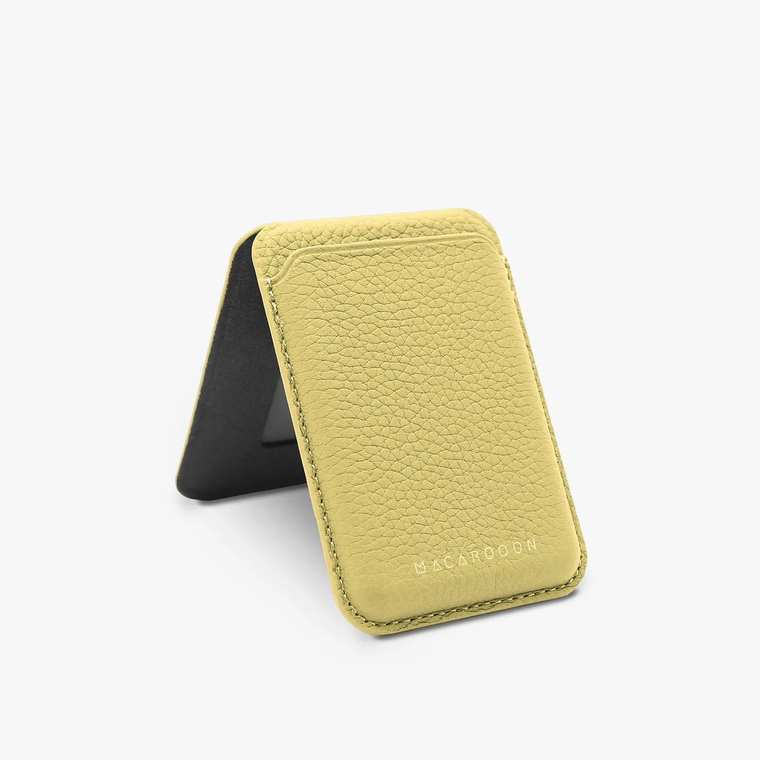 iPhone 15 Plus Leather MagSafe Case   Leather MagSafe Wallet with Stand